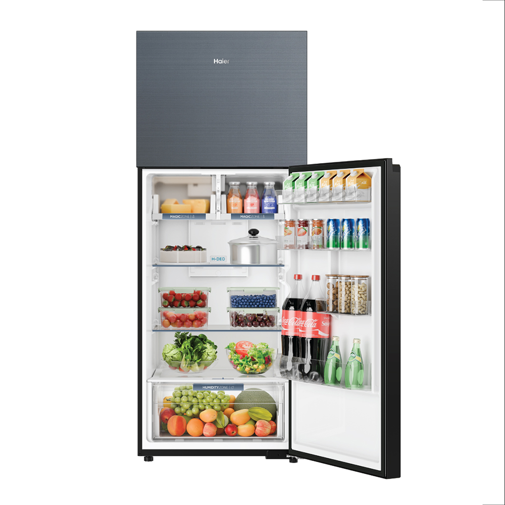 Haier 475L I 2 Star I Graphite Black I Double Door Refrigerator
